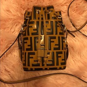 Fendi Monogram Tresor Bucket Bag